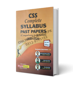 CSS Complete Syllabus & Past Paper Compulsory & Optional 2020-2026 By JWT