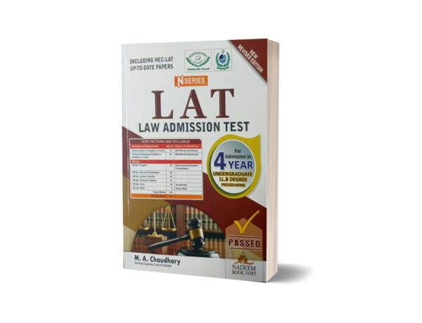 LAT LAW Admission Test 4 Year LLB Guide By MA Chaudhary -Nadeem Book Fort