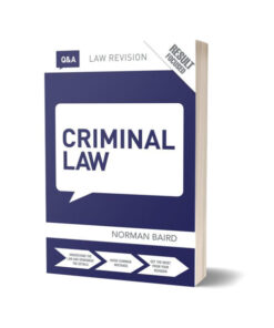 Criminal Law By Norman Braid