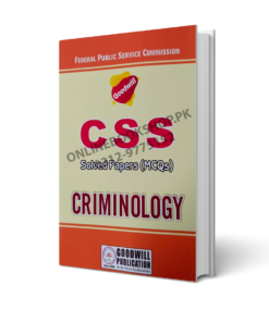 CSS Solved Past Paper MCQs Criminology 2016 TO 2025